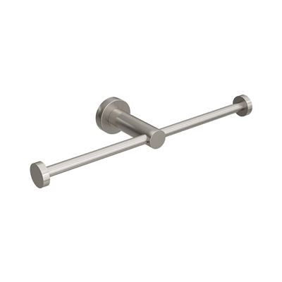 SPIN Double Toilet Roll Holder Brushed Nickel