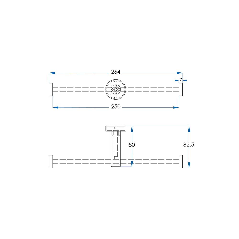 SPIN Double Toilet Roll Holder Brushed Nickel