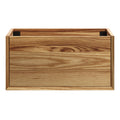 BARCLAY Wall Hung Vanity 900mm Acacia Timber Veneer, front view