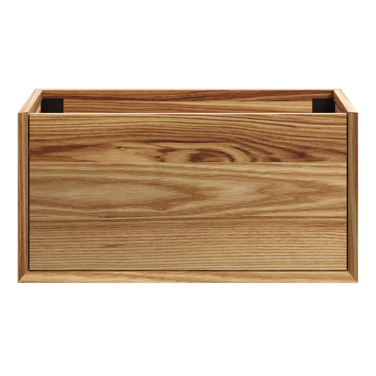 BARCLAY Wall Hung Vanity 900mm Acacia Timber Veneer, front view