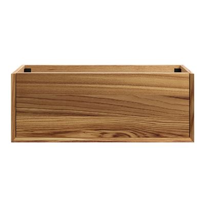 BARCLAY Wall Hung Vanity 1200mm Acacia Timber Veneer, front view