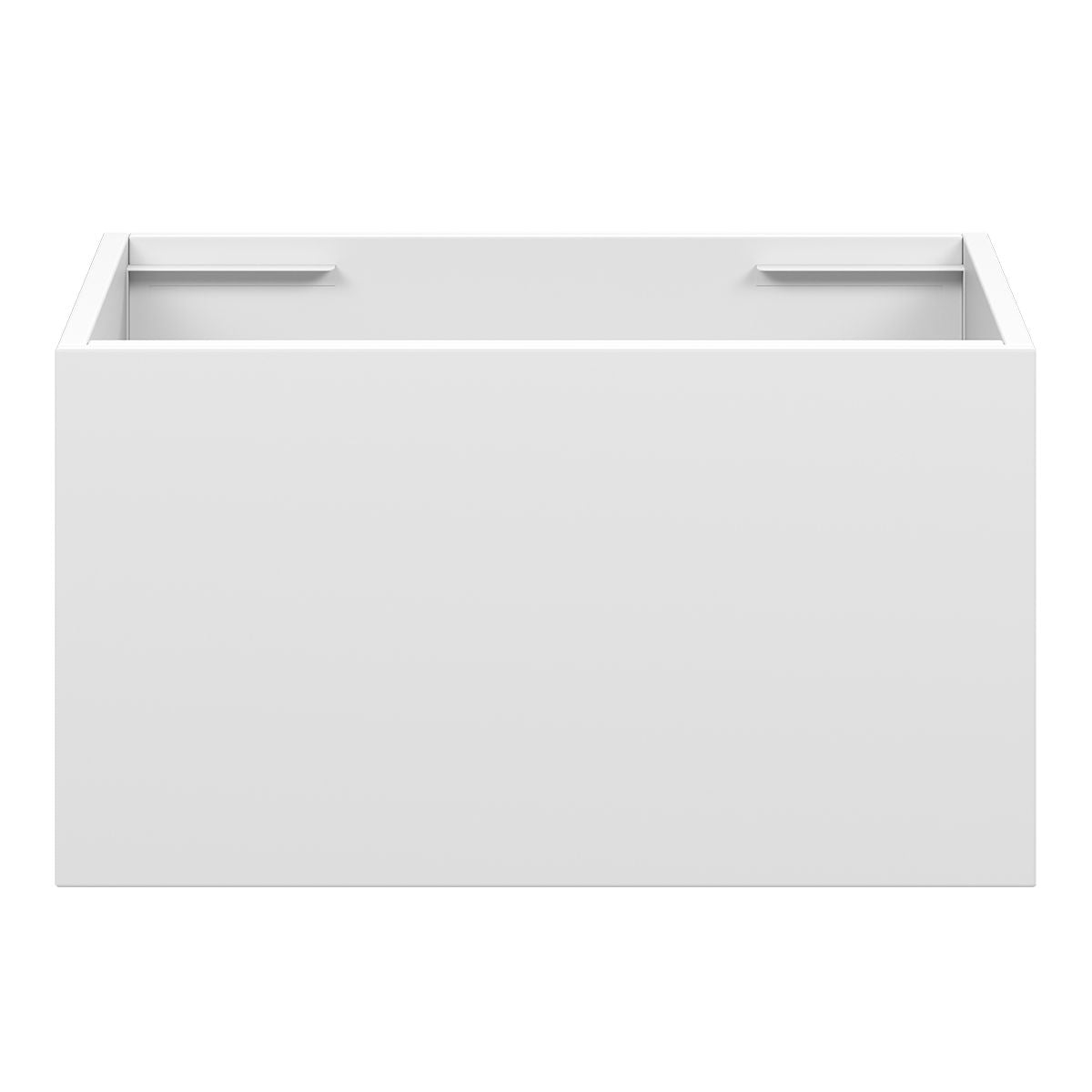 EDEN Wall Hung Vanity 600mm Matte White, front view