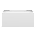 EDEN Wall Hung Vanity 750mm Matte White, front view