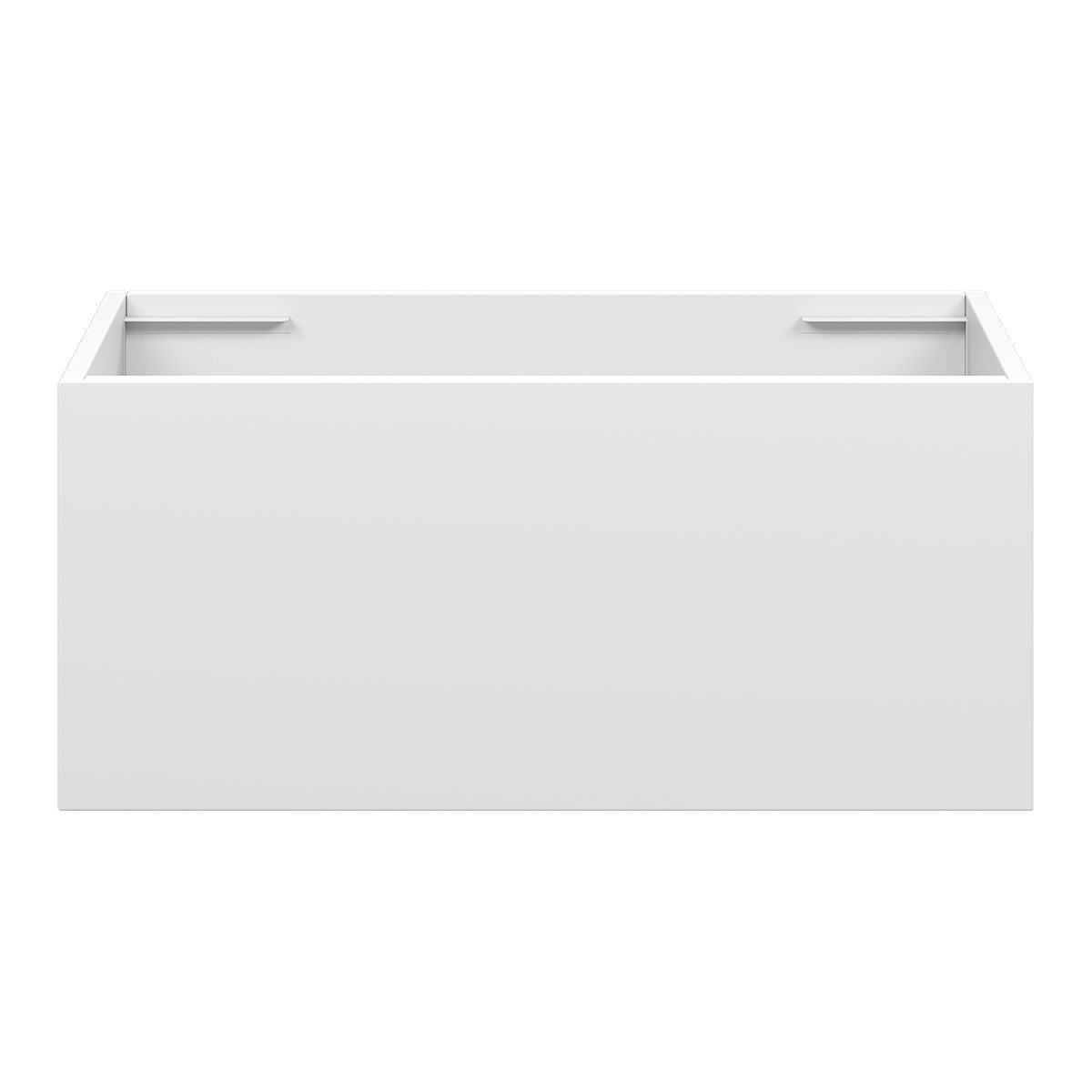 EDEN Wall Hung Vanity 750mm Matte White, front view