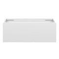 EDEN Wall Hung Vanity 900mm Matte White, front view