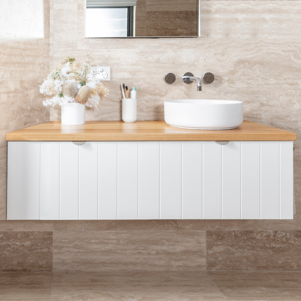 VENICE Wall Hung Vanity 1200mm Matte White