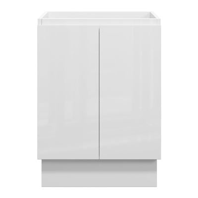 AMALFI Floor Mount Vanity 600mm Gloss White, front view