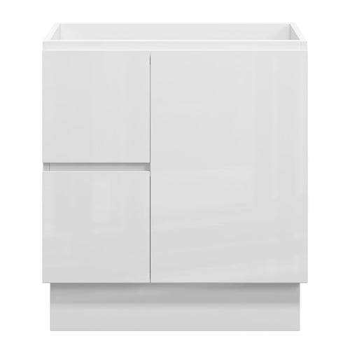 AMALFI Floor Mount Vanity 750mm Gloss White, front view