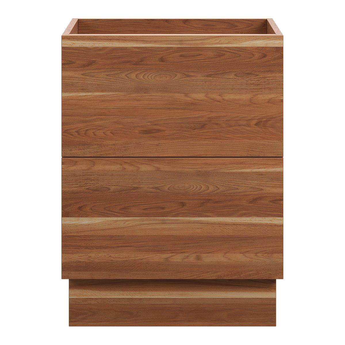 COMO Floor Mount Vanity 600mm Timber Laminate, front view