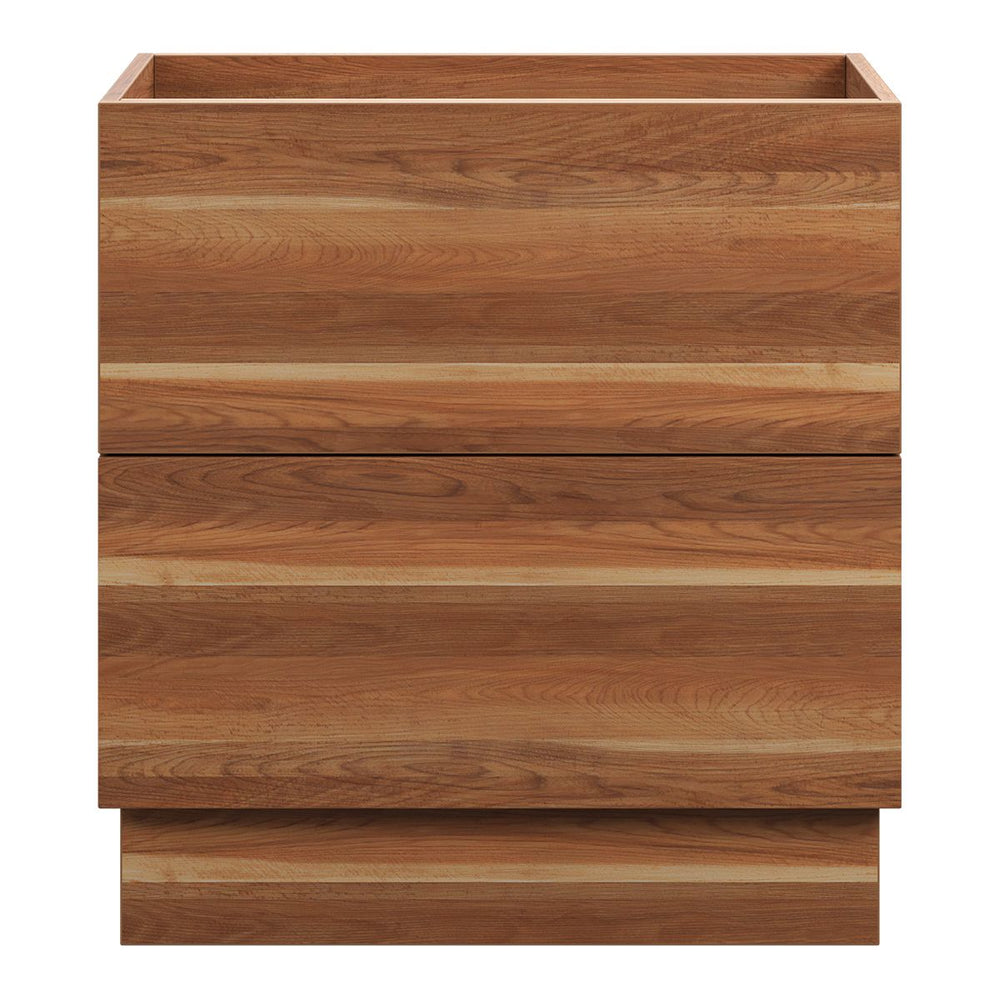 COMO Floor Mount Vanity 750mm Timber Laminate, front view