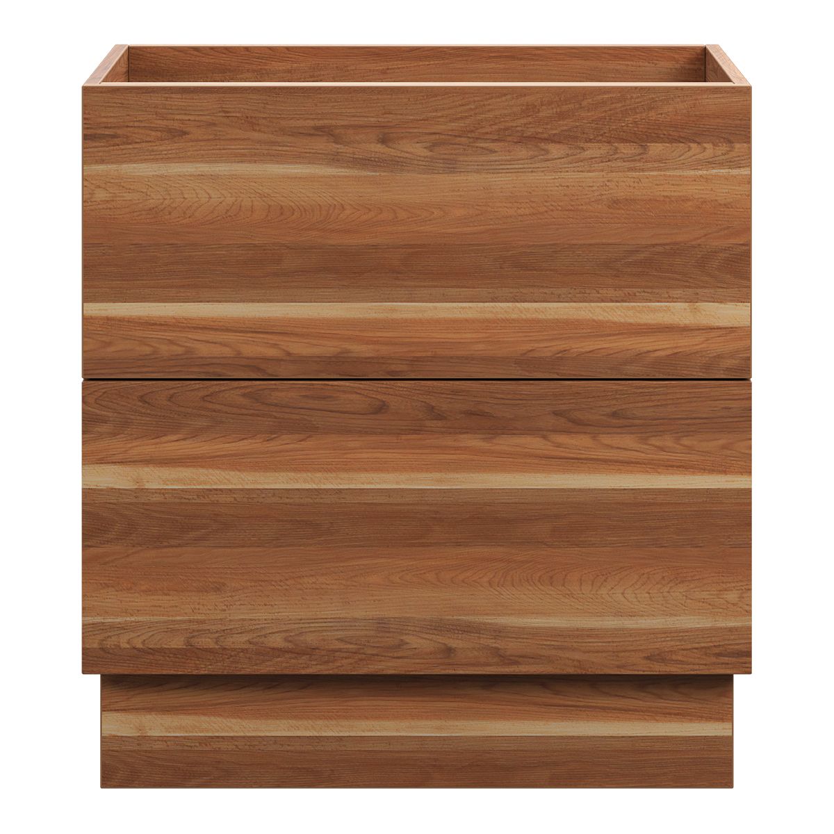 COMO Floor Mount Vanity 750mm Timber Laminate, front view
