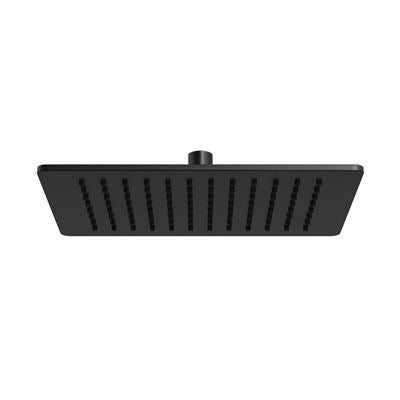 MONSOON Rectangle Shower Head Matte Black 300mm