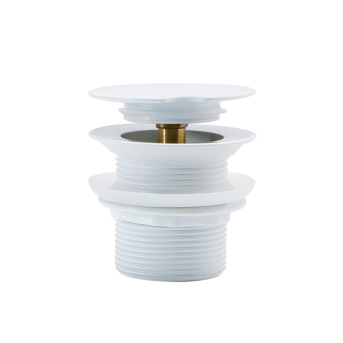 TURN DOWN 40mm Waste Without Overflow Gloss White 40x60mm