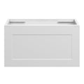BOSTON Slim Wall Hung Vanity 600mm Matte White, front view