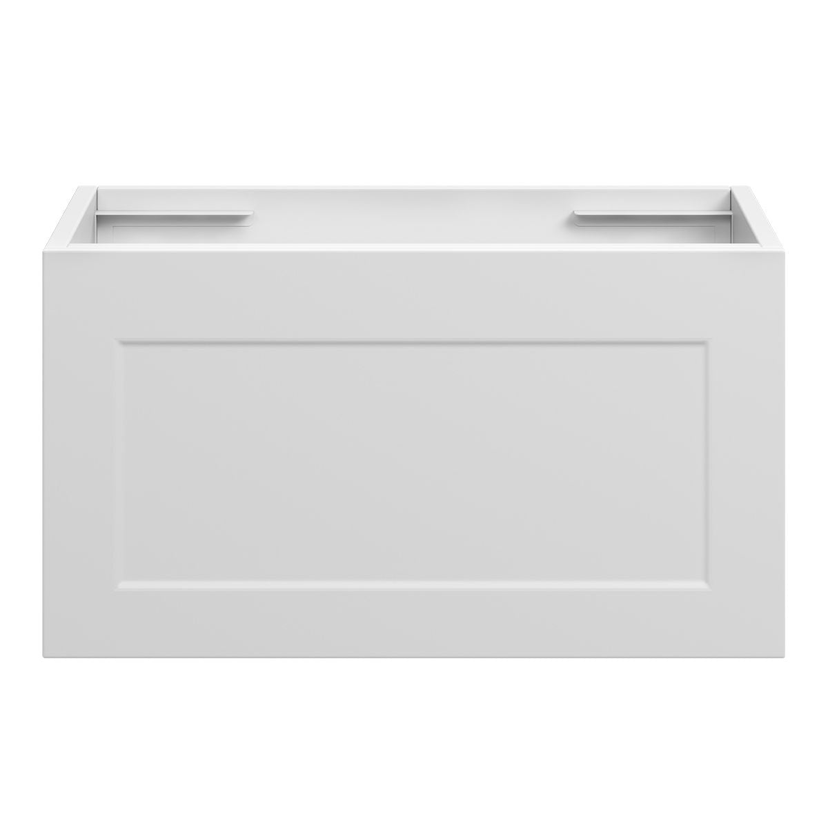 BOSTON Slim Wall Hung Vanity 600mm Matte White, front view
