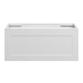 BOSTON Slim Wall Hung Vanity 750mm Matte White, front view