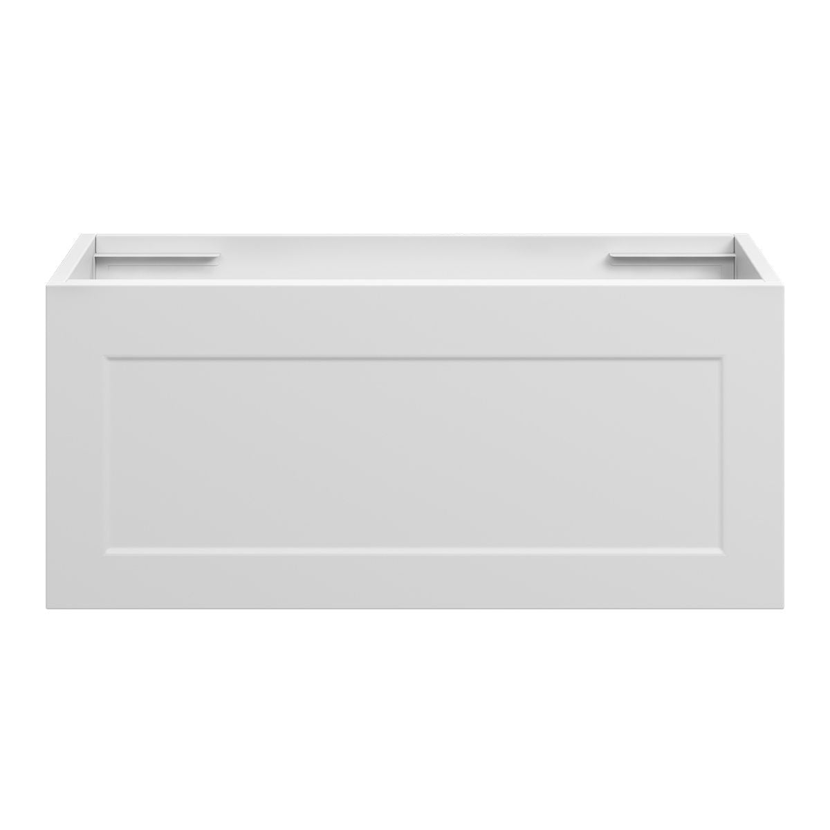 BOSTON Slim Wall Hung Vanity 750mm Matte White, front view