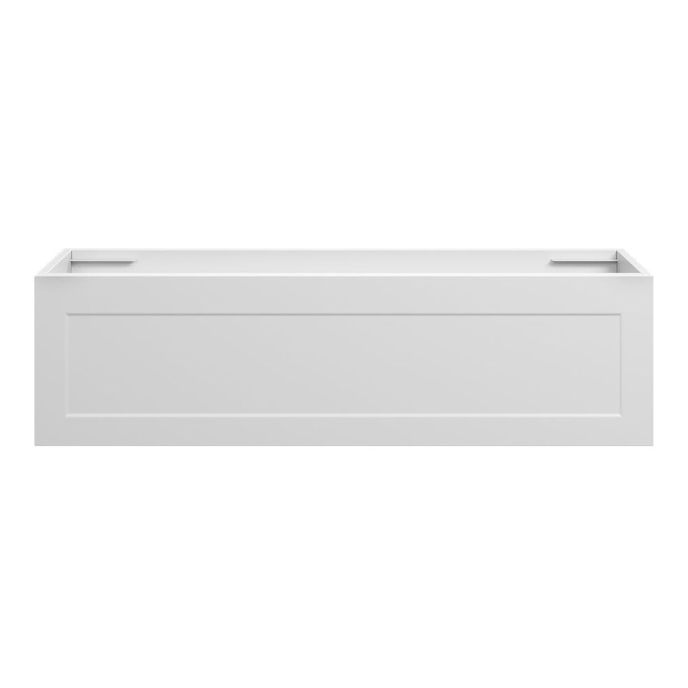 BOSTON Slim Wall Hung Vanity 1200mm Matte White, front view
