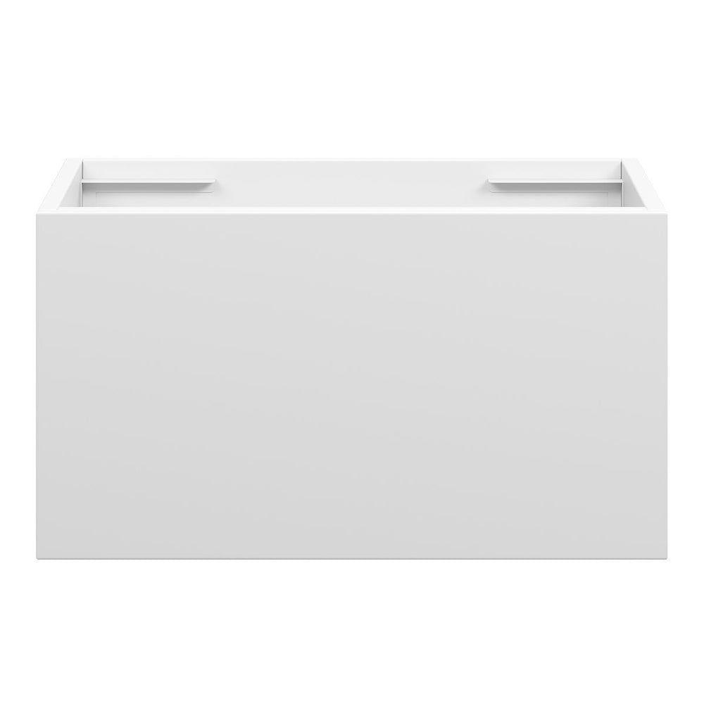 EDEN Slim Wall Hung Vanity 600mm Matte White, front view