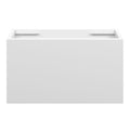 EDEN Slim Wall Hung Vanity 600mm Matte White, front view