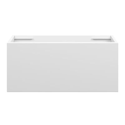 EDEN Slim Wall Hung Vanity 750mm Matte White, front view