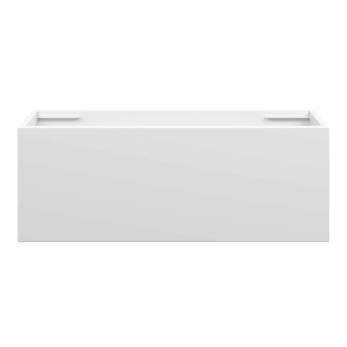 EDEN Slim Wall Hung Vanity 900mm Matte White, front view