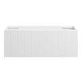 VENICE Slim Wall Hung Vanity 900mm Matte White, front view