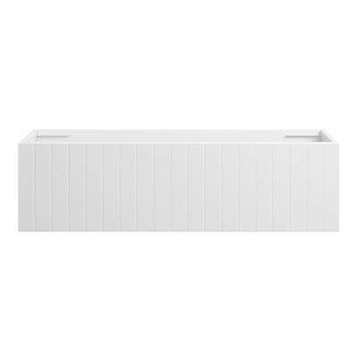 VENICE Slim Wall Hung Vanity 1200mm Matte White, front view