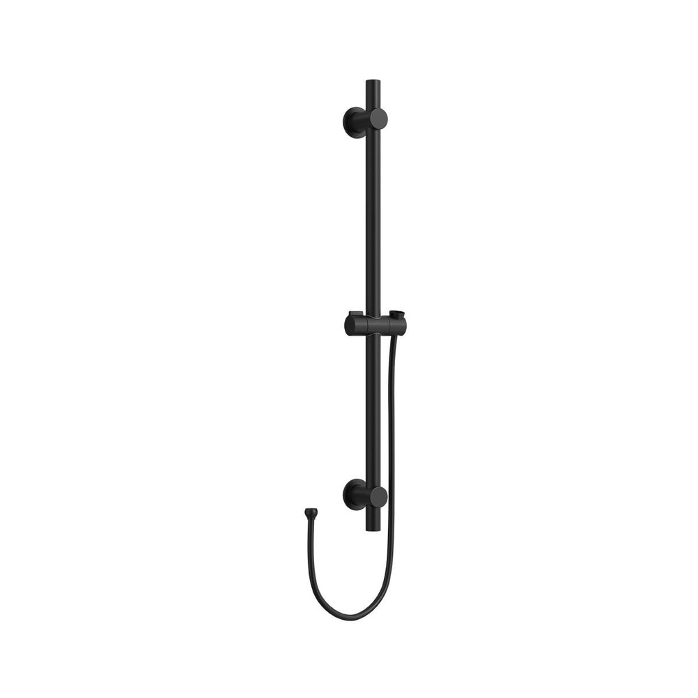 SPIN Shower Rail Matte Black 700mm