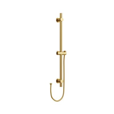 SPIN Shower Rail Brushed Brass 700mm