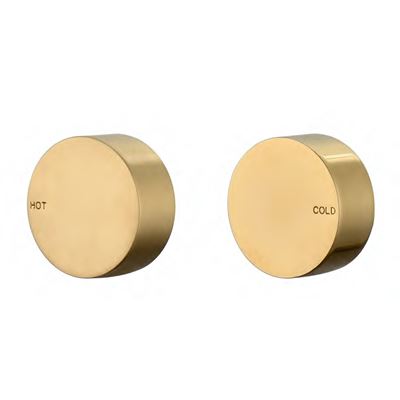 SPIN In Wall Top Assemblies Set Brushed Brass