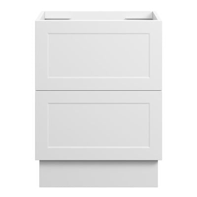 BOSTON Floor Mount Vanity 600mm Matte White, front view