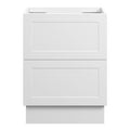 BOSTON Floor Mount Vanity 600mm Matte White, front view