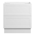 BOSTON Floor Mount Vanity 750mm Matte White, front view