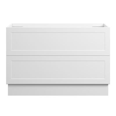 BOSTON Floor Mount Vanity 1200mm Matte White, front view
