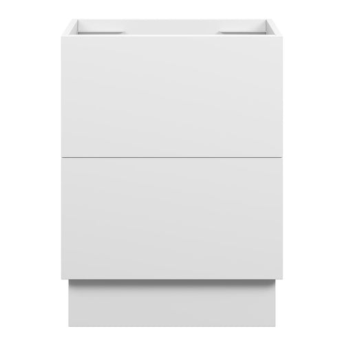 EDEN Floor Mount Vanity 600mm Matte White, front view