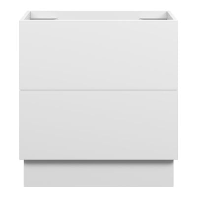 EDEN Floor Mount Vanity 750mm Matte White, front view