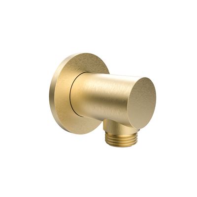 SPIN Shower Elbow Brushed Brass