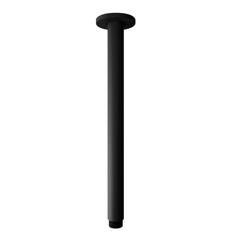 SPIN Ceiling Dropper Matte Black 450mm