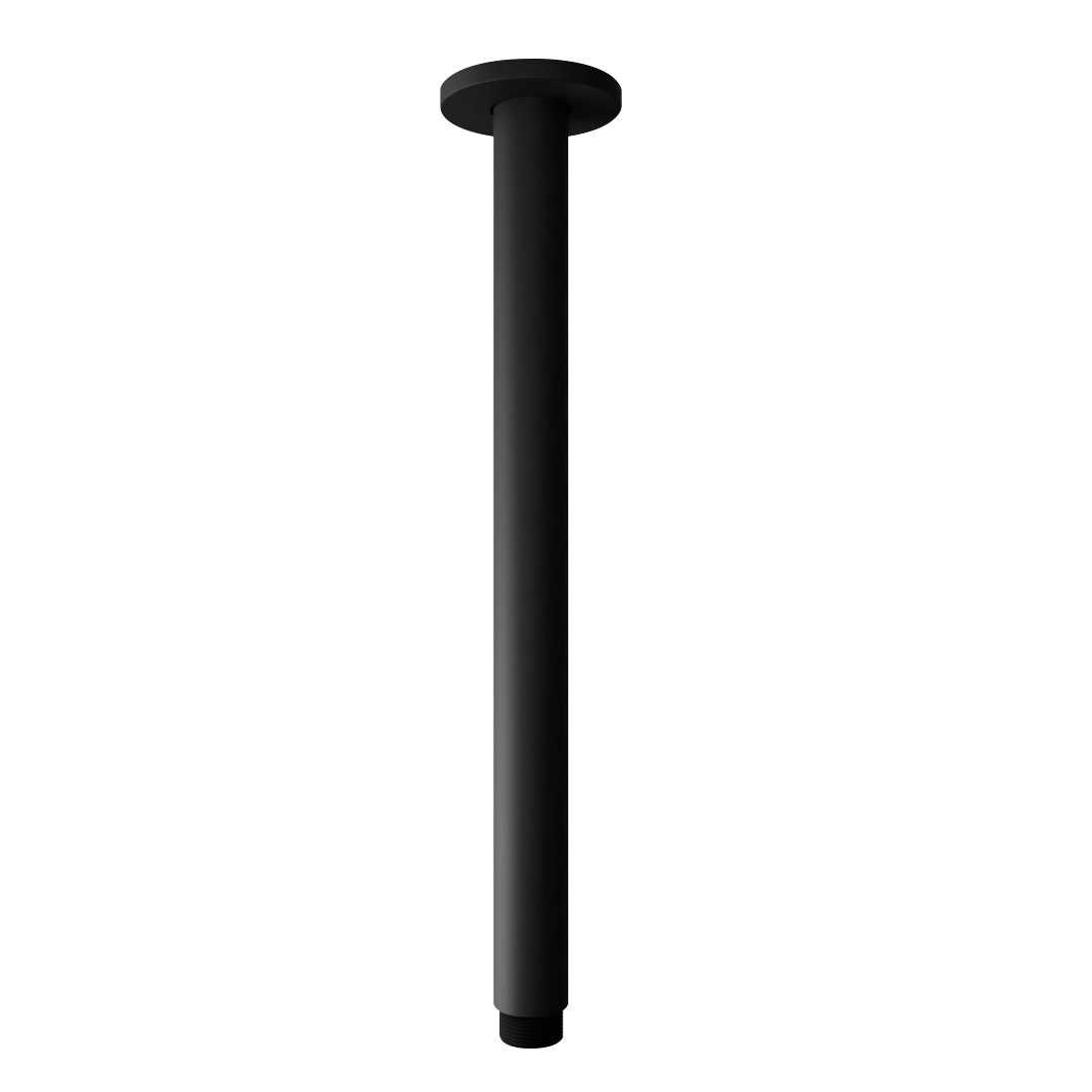 SPIN Ceiling Dropper Matte Black 450mm