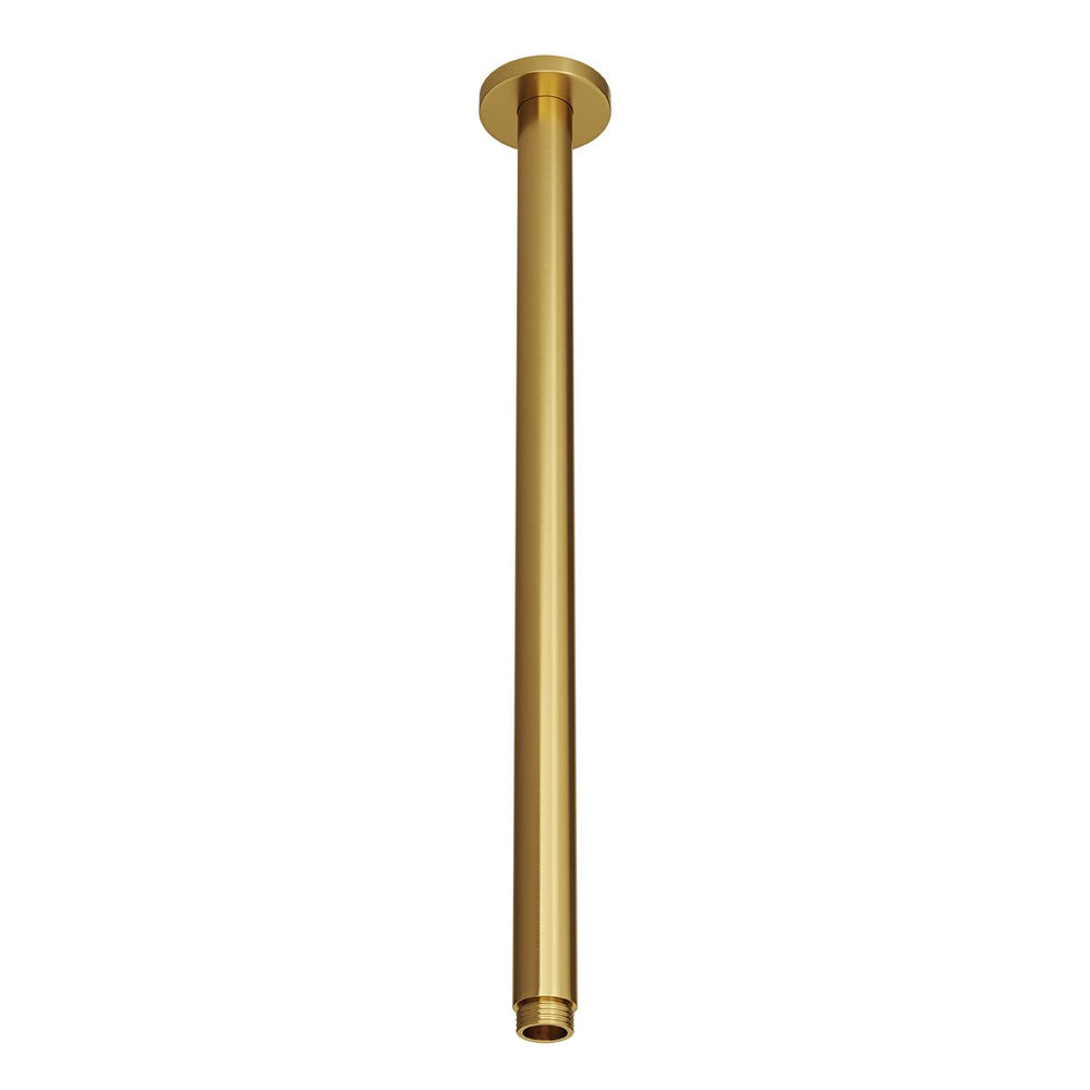 SPIN Ceiling Dropper Brushed Brass 450mm