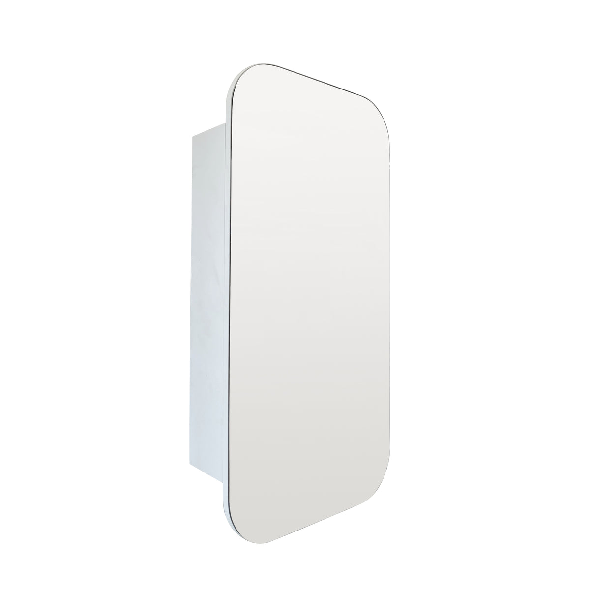 OASIS Rectangle Pencil Edge Mirror Cabinet Matte White 450x900mm