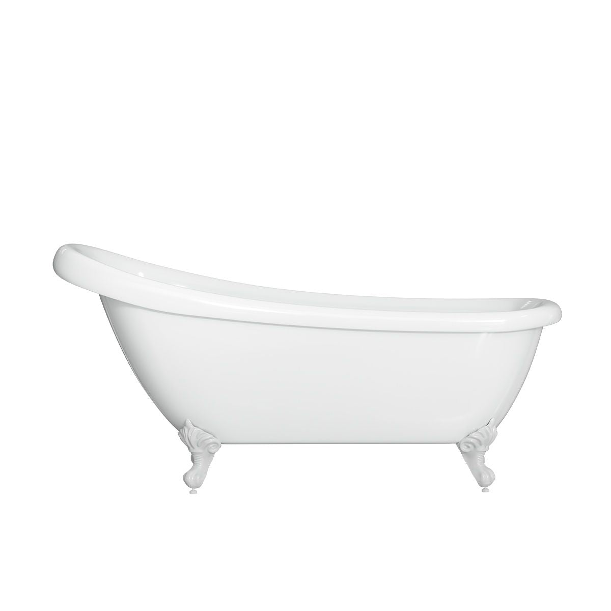 LAWSON Clawfoot Bath Kit White 1720mm /w White Feet