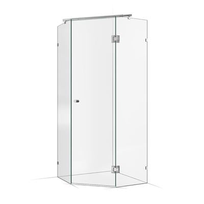 Frameless Shower Screen 900x900mm Chrome