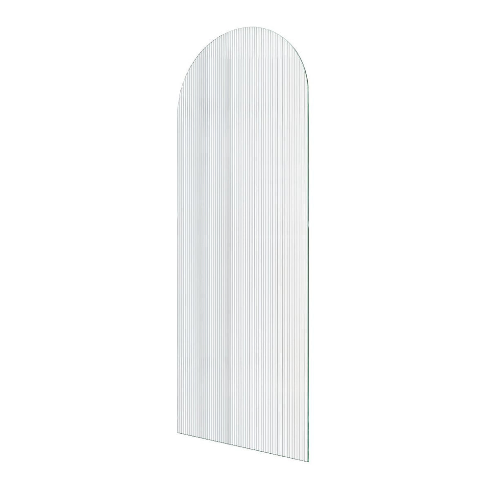Frameless Arch Fluted Glass Panel 900x2200x10mm