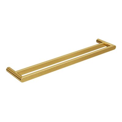 EDEN Double Towel Rail Brushed Brass 600mm