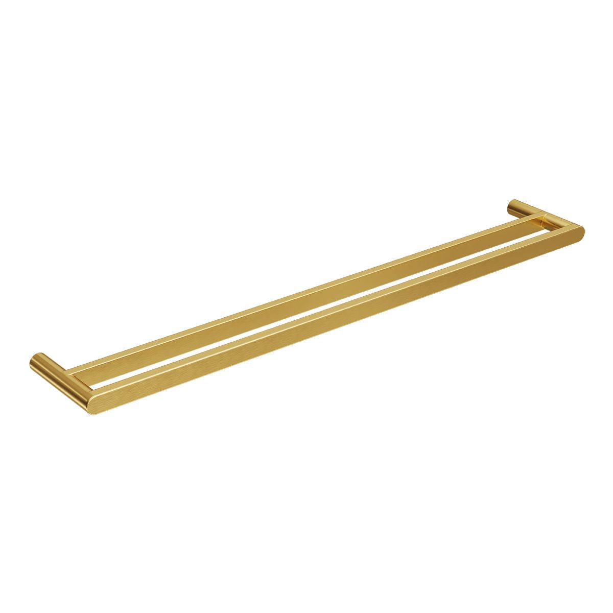 EDEN Double Towel Rail Brushed Brass 800mm