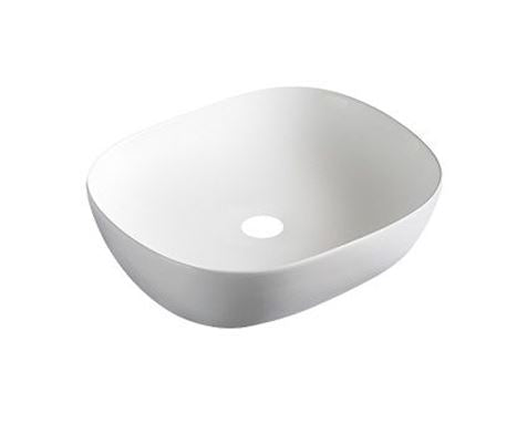 OMEGA Bench Mount Basin Matte White