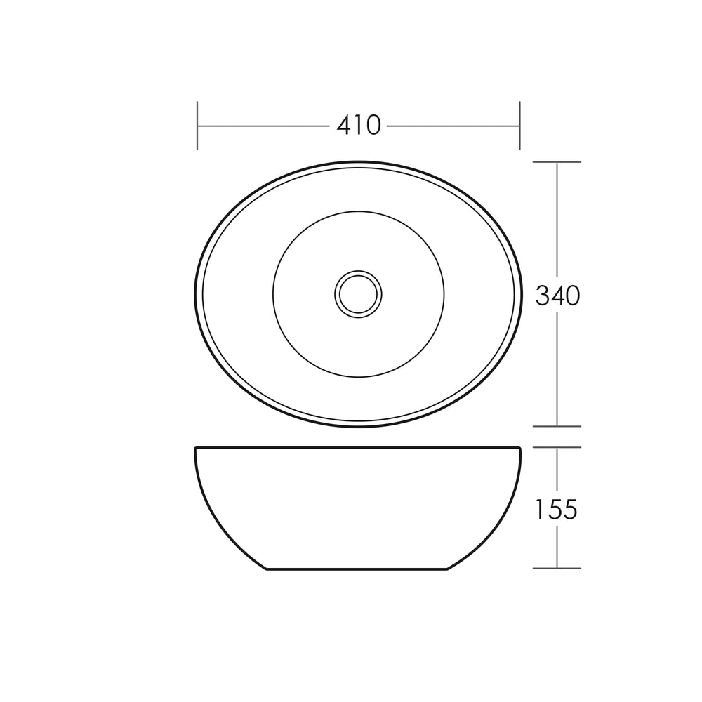 APOLLO Bench Mount Basin Matte White