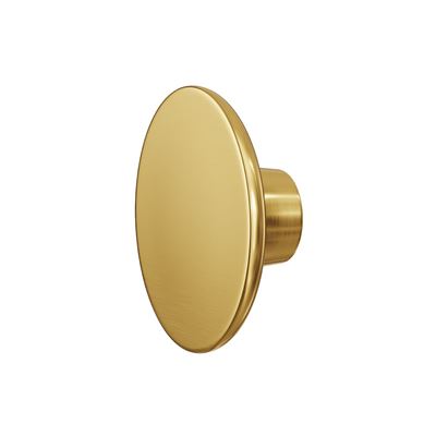 DISH Round Knob Handle 65mm Brushed Brass (each)